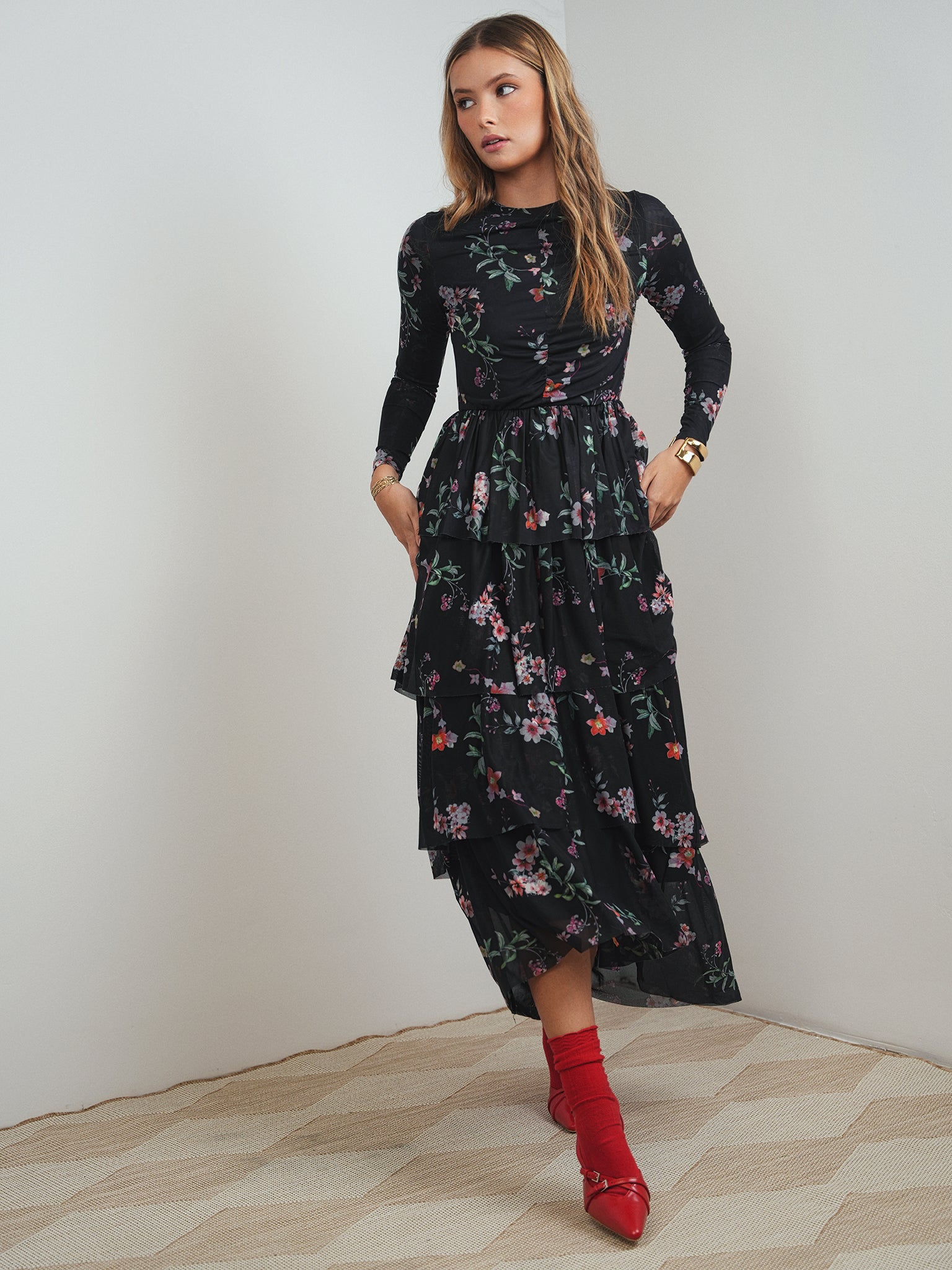 Mesh Layered Dress – udelny.com