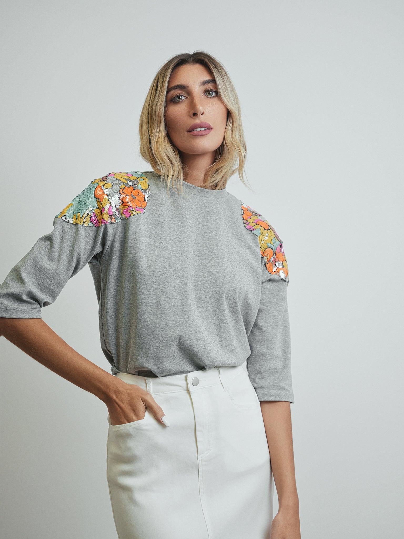 Shoulder Applique Boxy Tee – udelny.com