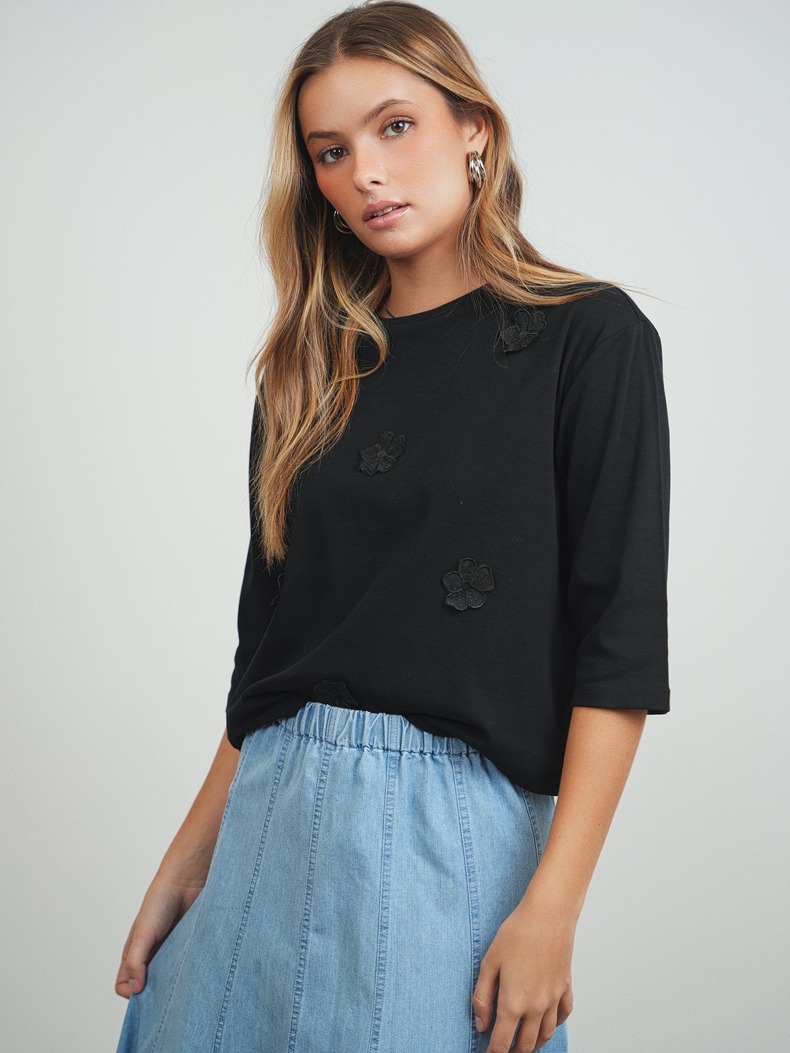 Flower Applique Tee