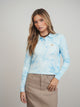 Tie Dye Polo Crop Tee