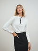 Rib Half Zip Tee