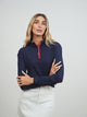 Rib Half Zip Tee