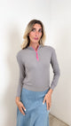 Rib Half Zip Tee