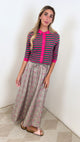 Print Elastic Waist Skirt