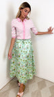 Print Elastic Waist Skirt