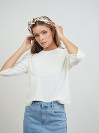 Tennis Embossed Boxy Tee