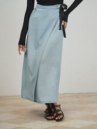 Mock Wrap Skirt
