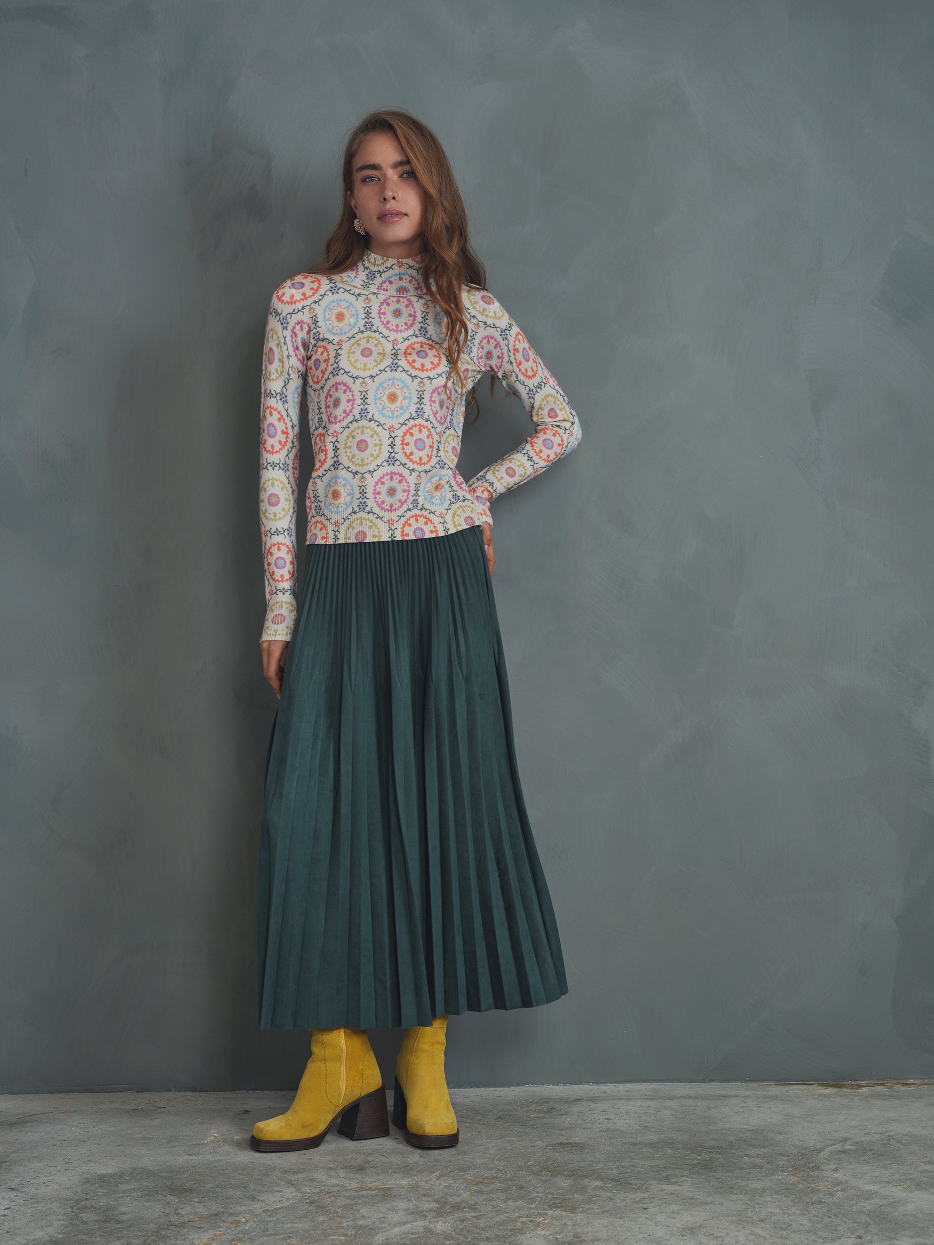 Knit Mock Neck