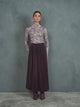 Leather Pleated Skirt