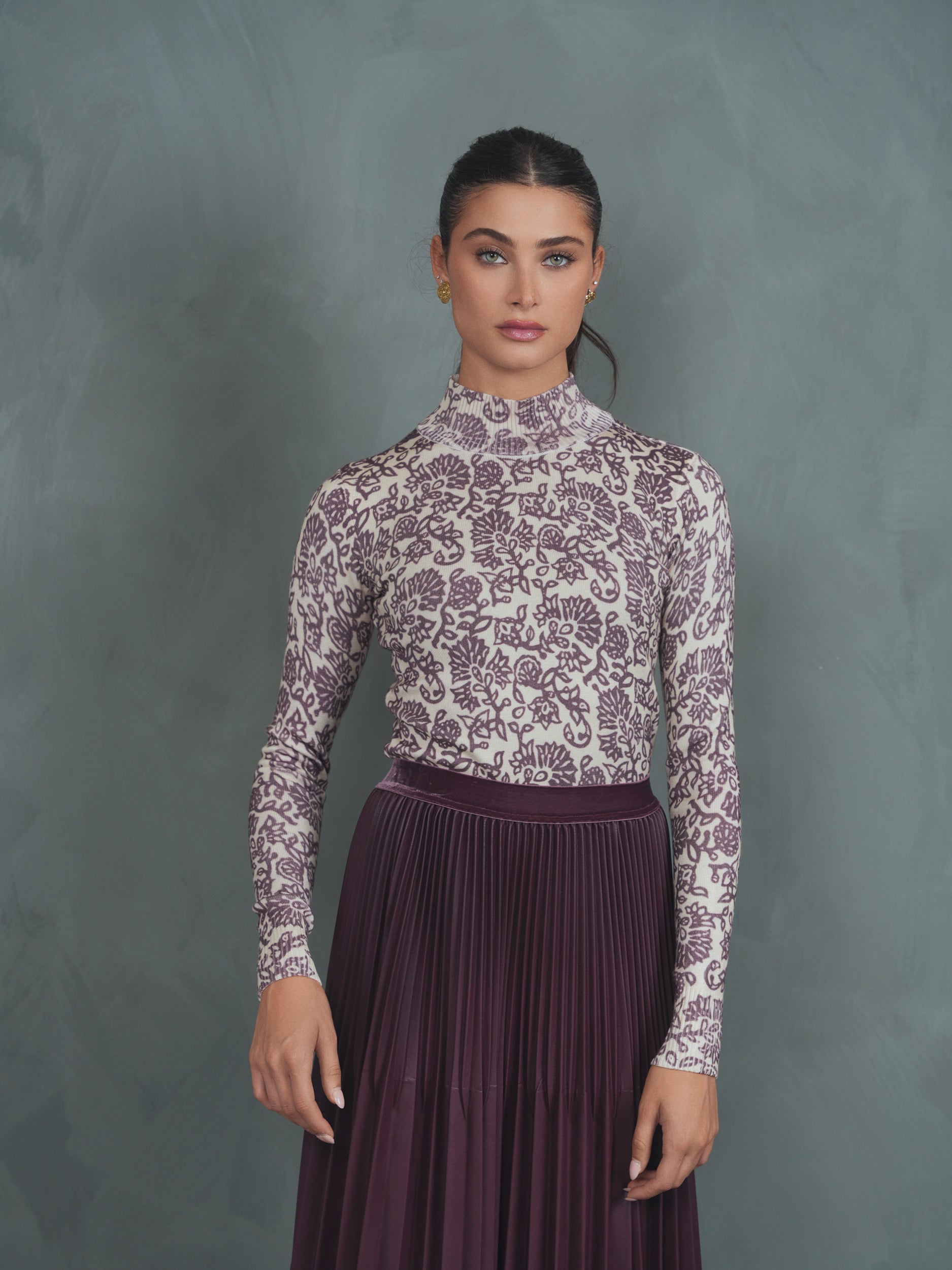 Knit Mock Neck