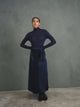 Satin Mock Wrap Skirt