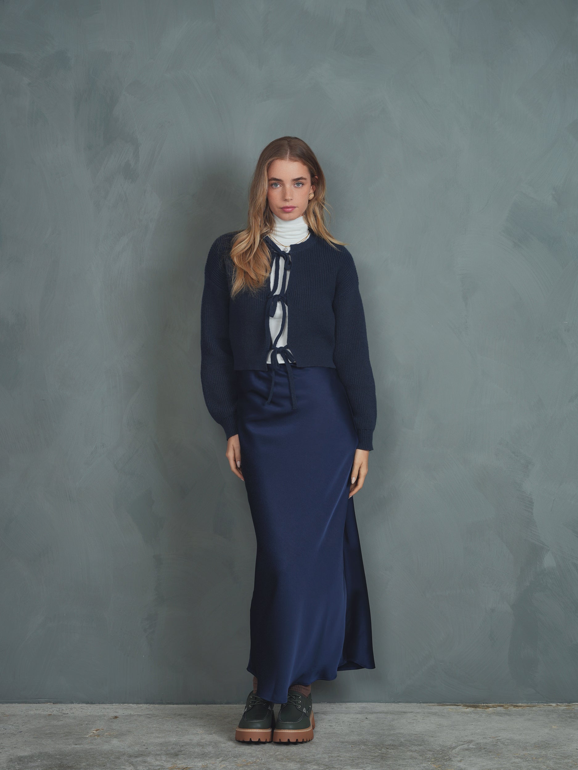 Elastic Waist Slip Skirt