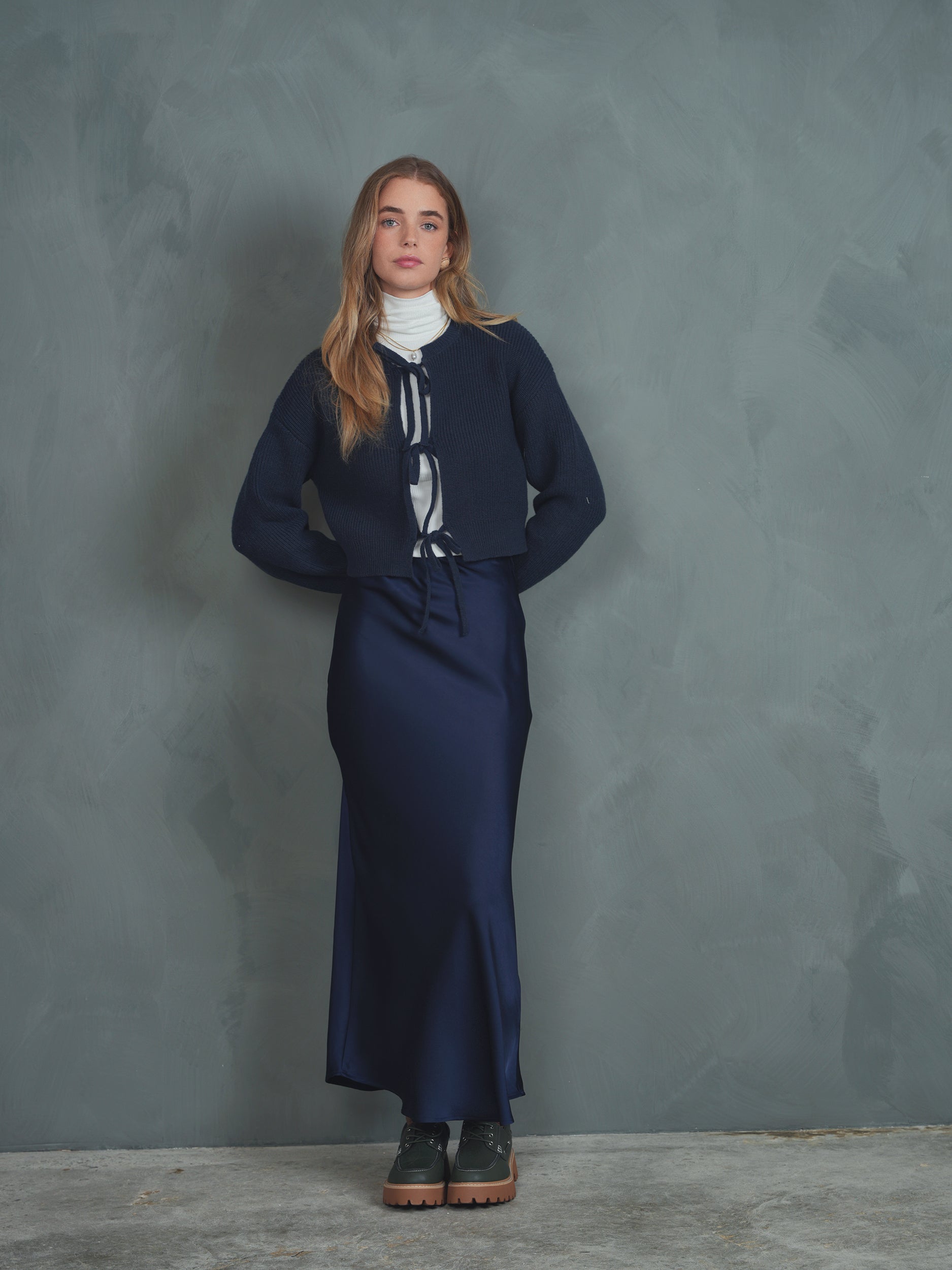 Tie Cardigan
