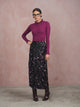 Tie-Front Draped Skirt