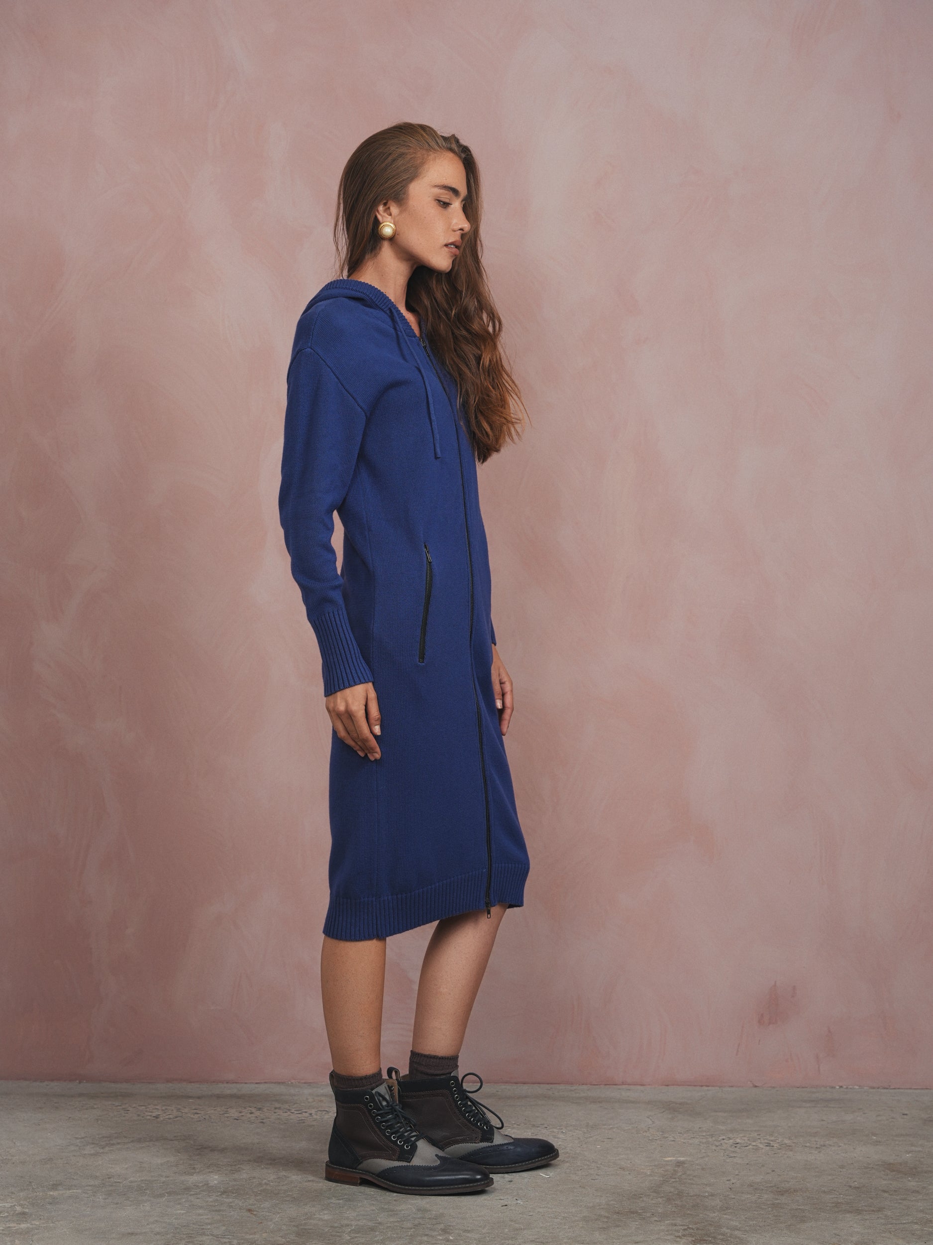 Knit Hoodie Dress – udelny.com