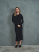 Knit Rib Dolman Dress