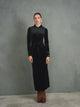 Velour Front Tie Dress