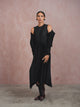 Pleated High-Low Sleeveless Dress