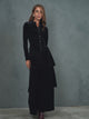 Velour Tiered Skirt