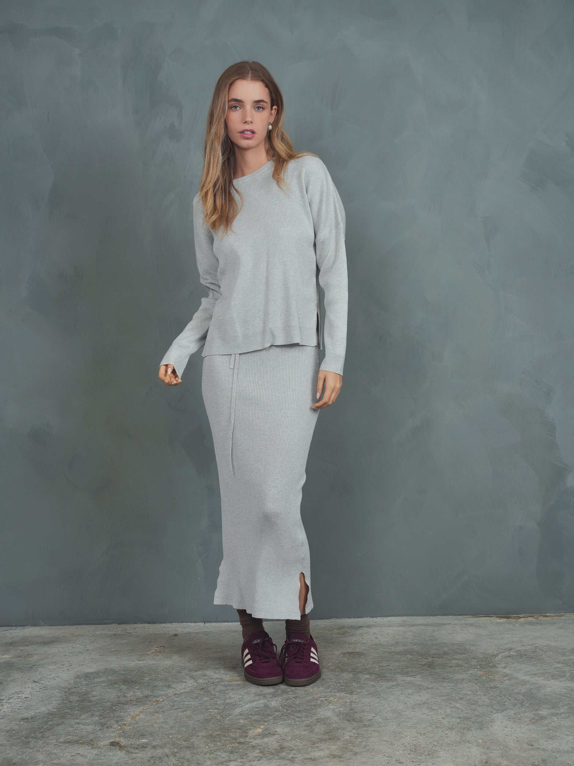 Knit Rib Dolman Top