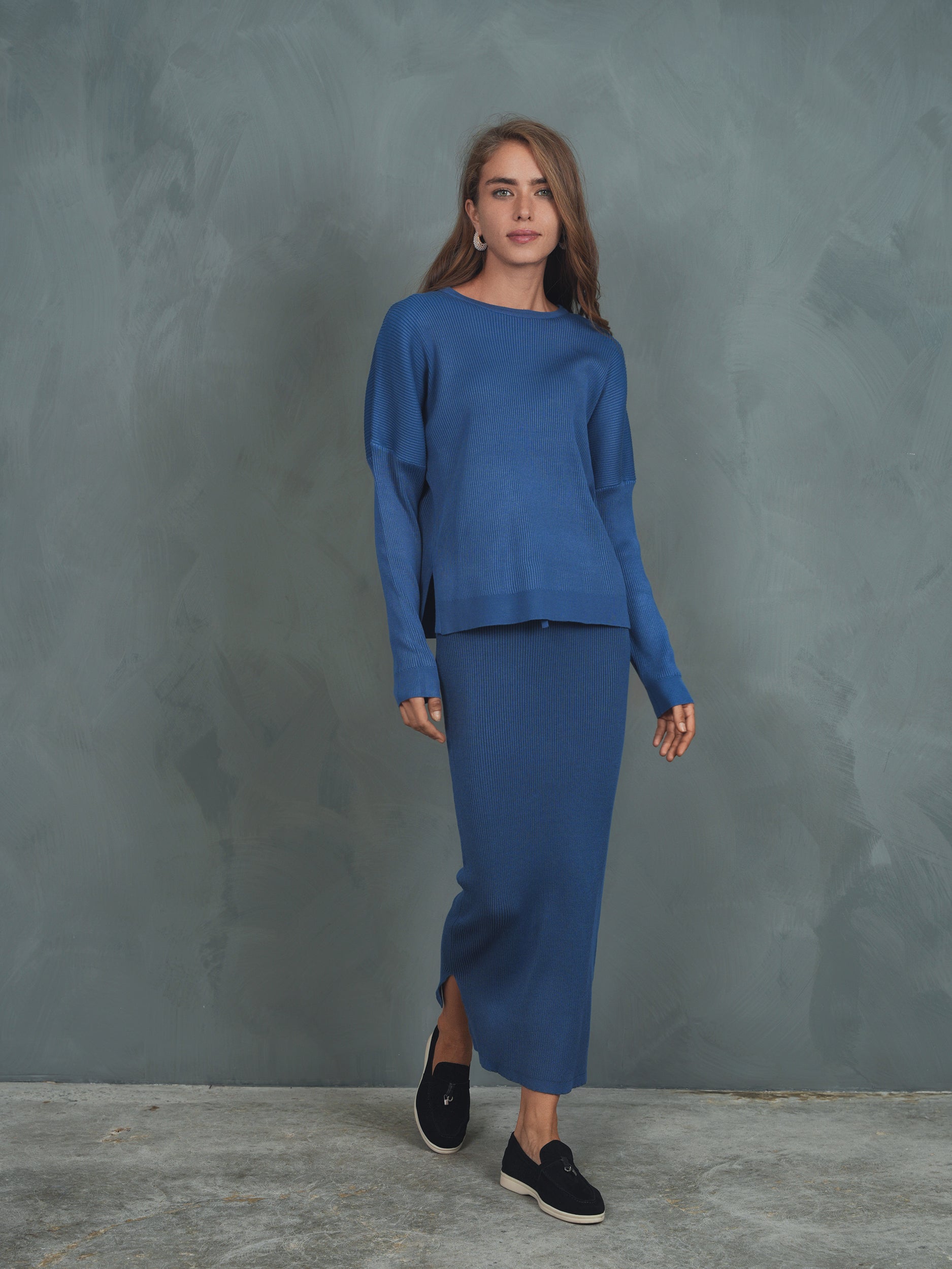 Knit Rib Dolman Top