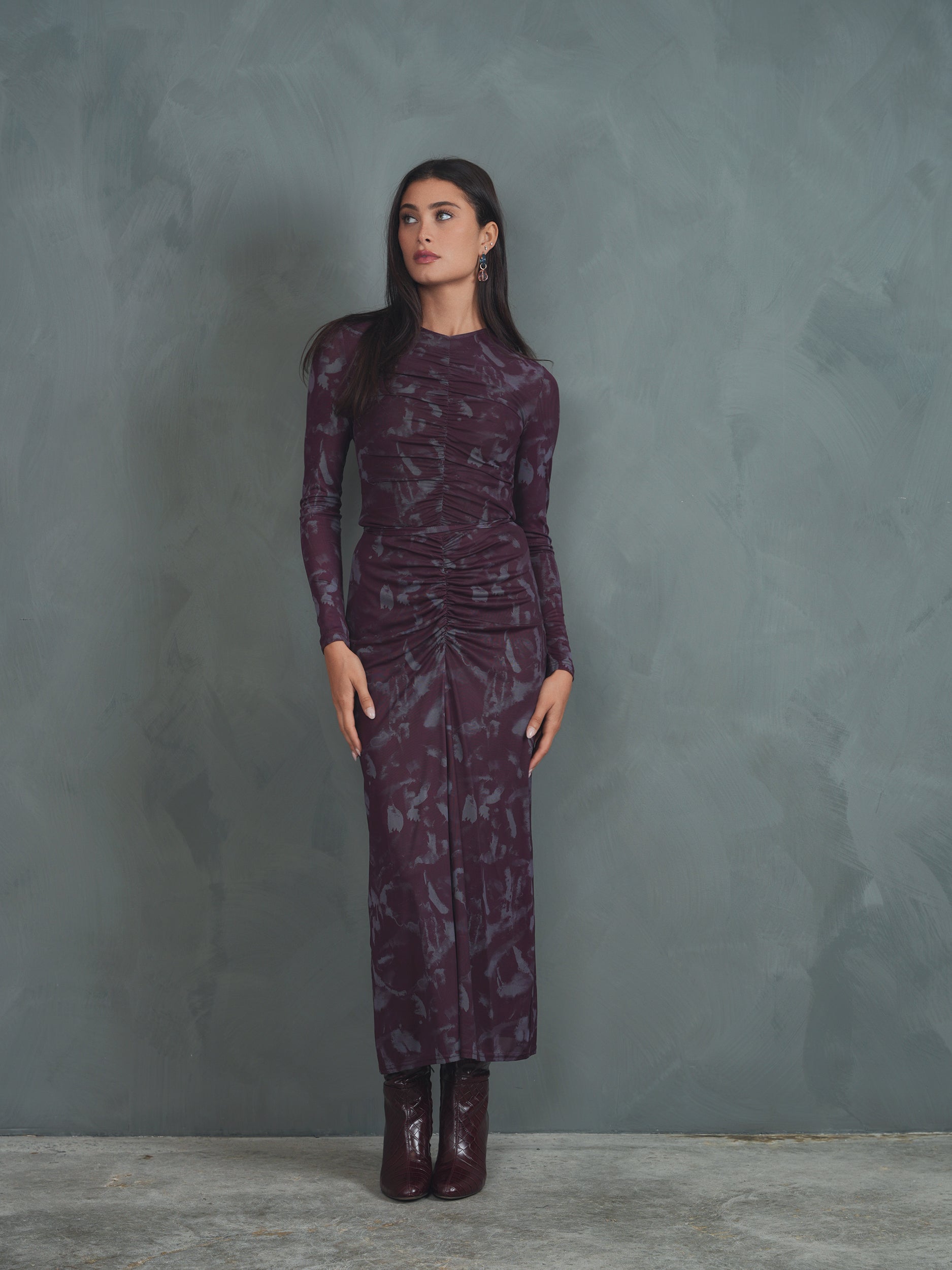 Mesh Ruched Skirt – udelny.com