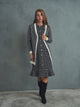 Plaid Knit Cardigan