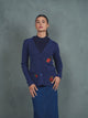 Knit Blazer With Patches
