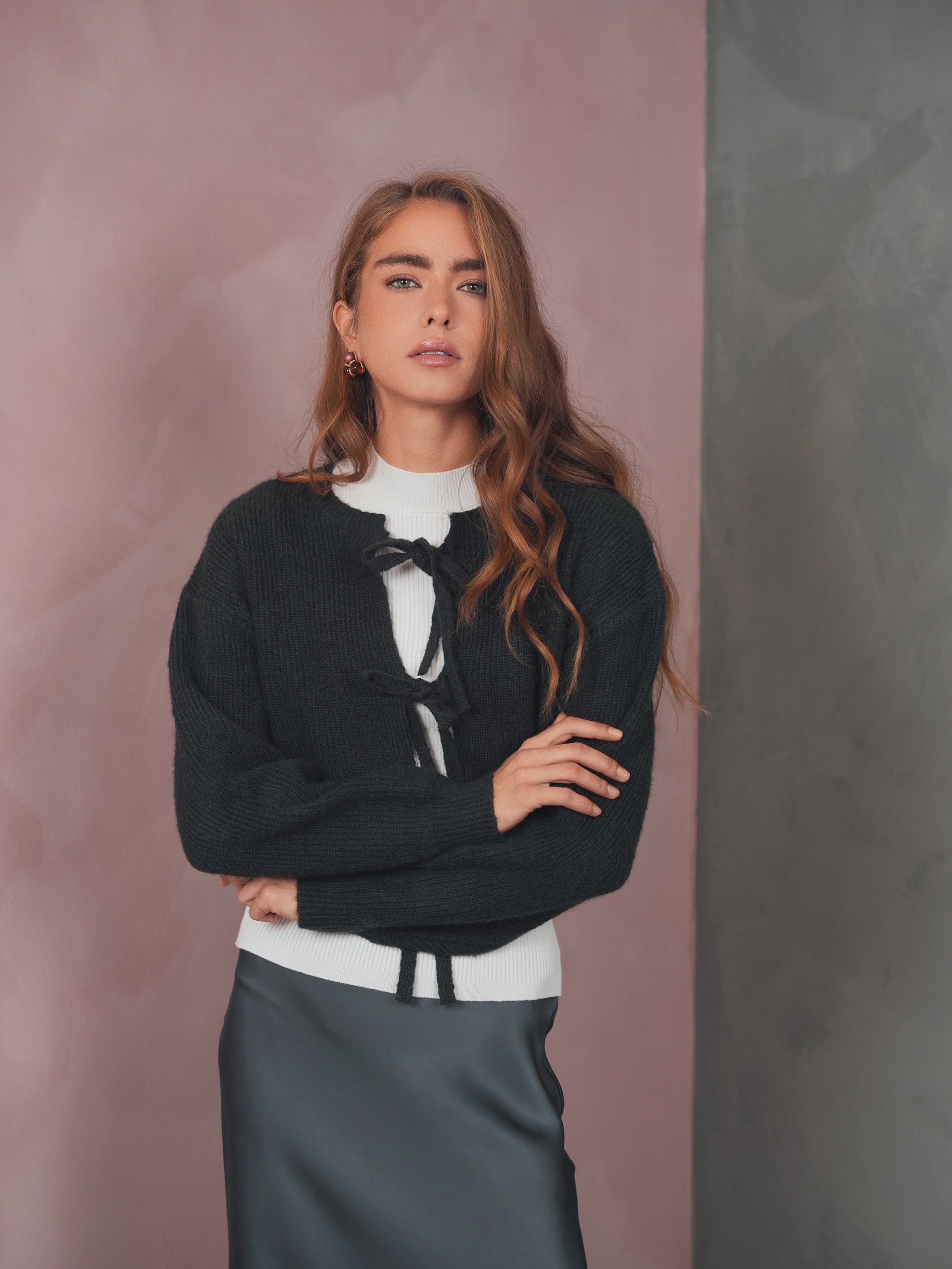 Tie Cardigan