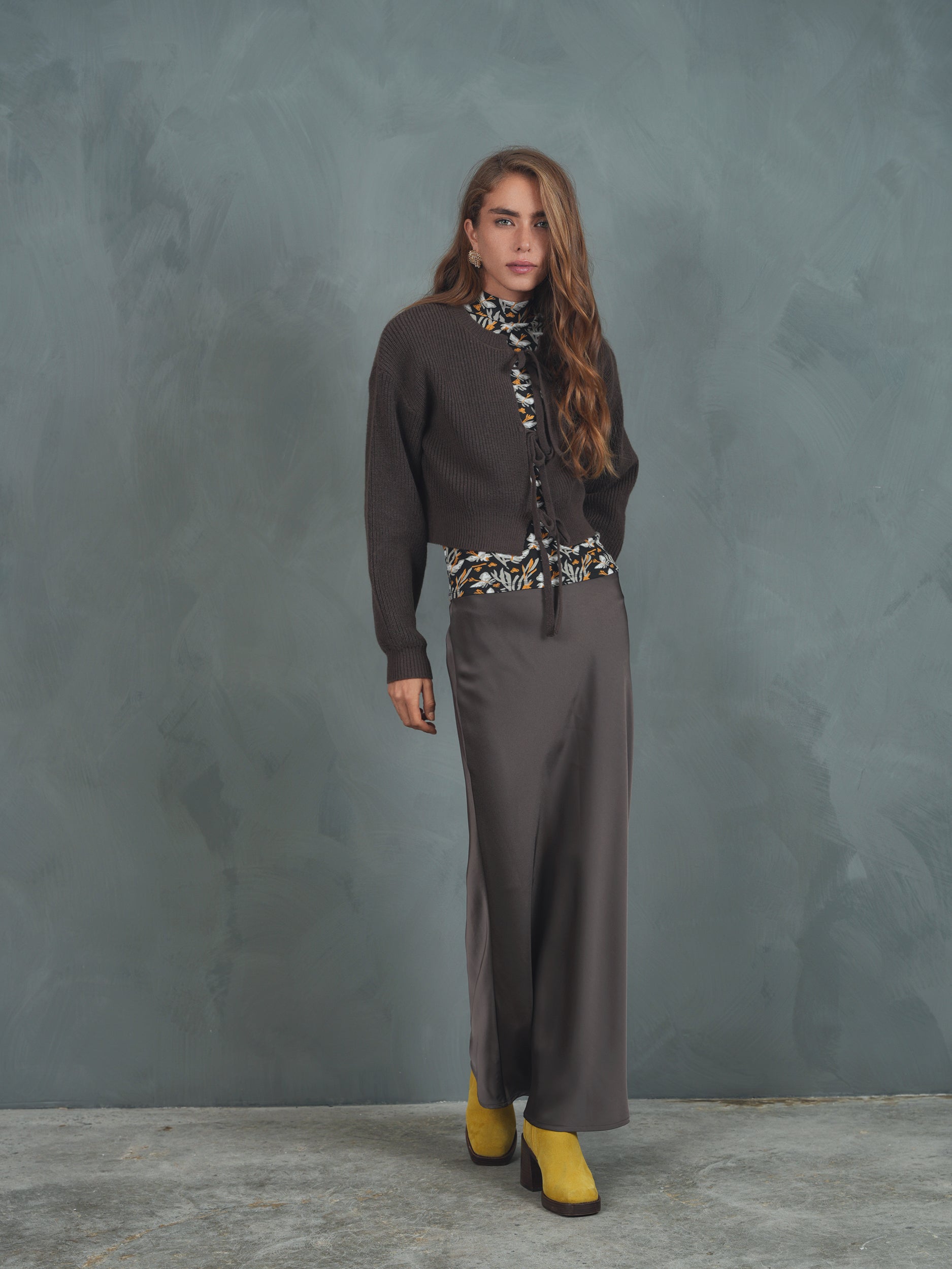 Elastic Waist Slip Skirt