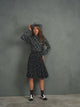 Buttoned Pleated Skirt