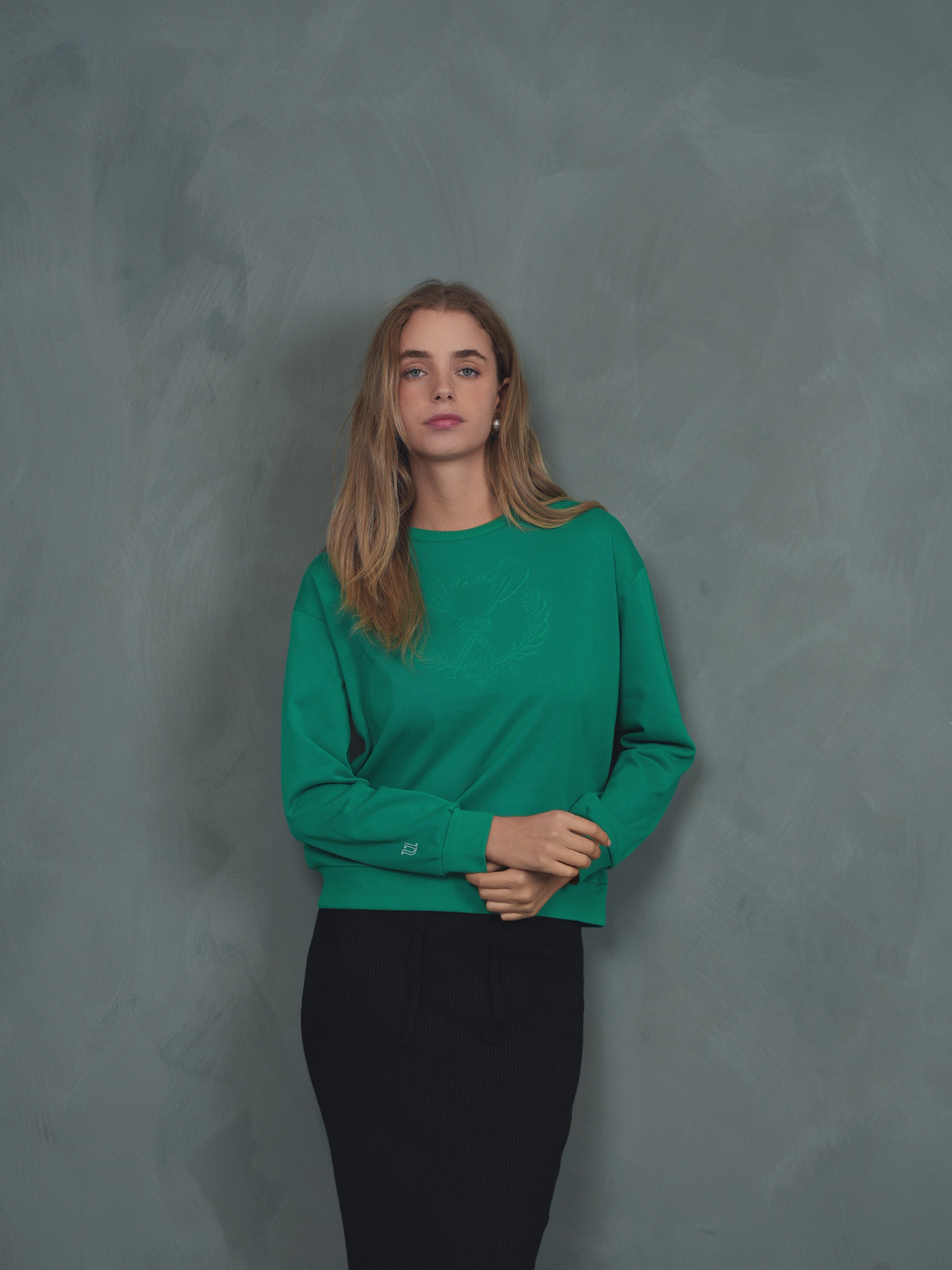Ski Embossed Sweatshirt
