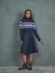 Pleated Leather Skirt