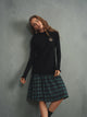 Pleated Plaid Skirt