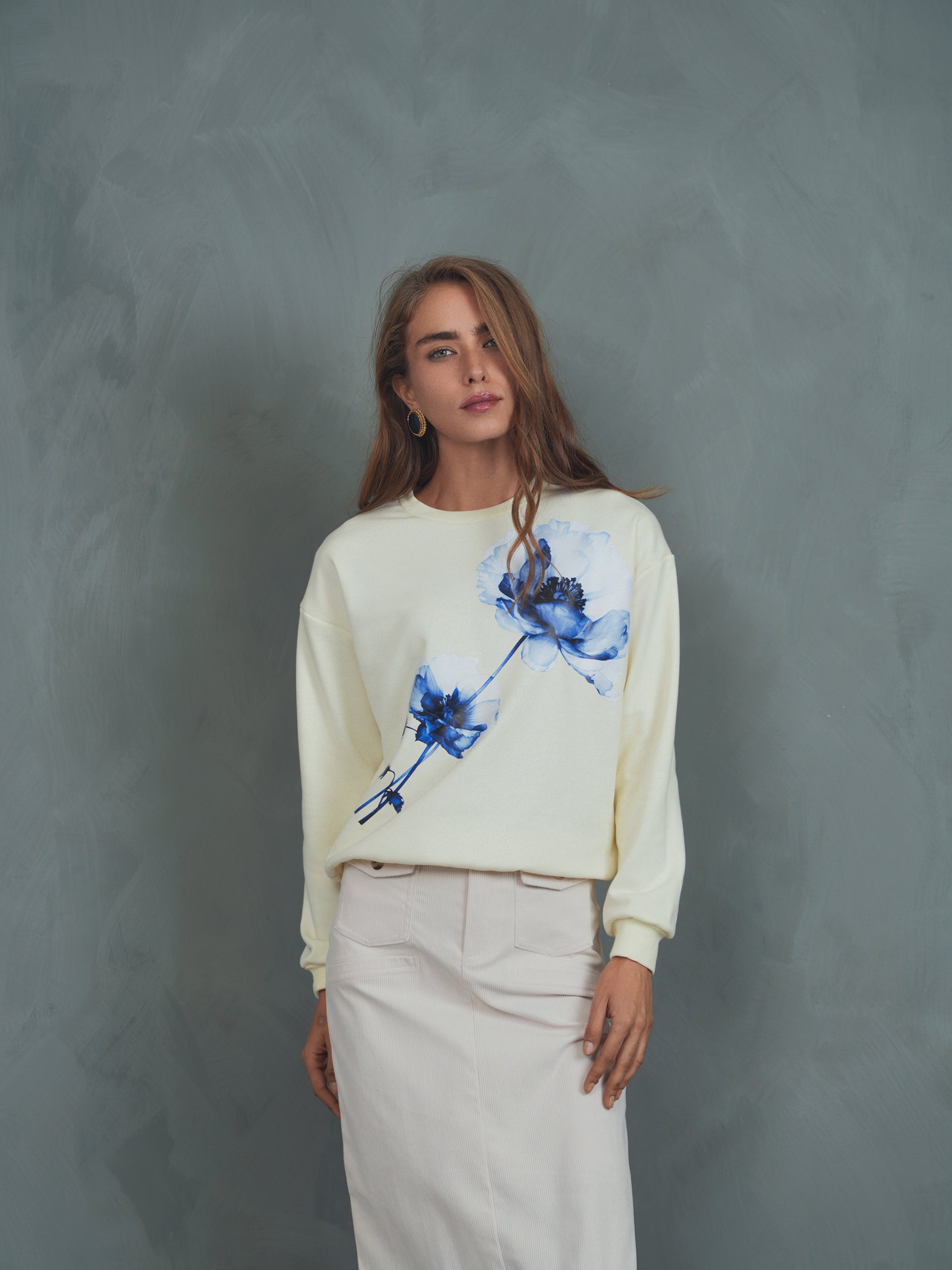 Watercolor Floral Sweatshirt