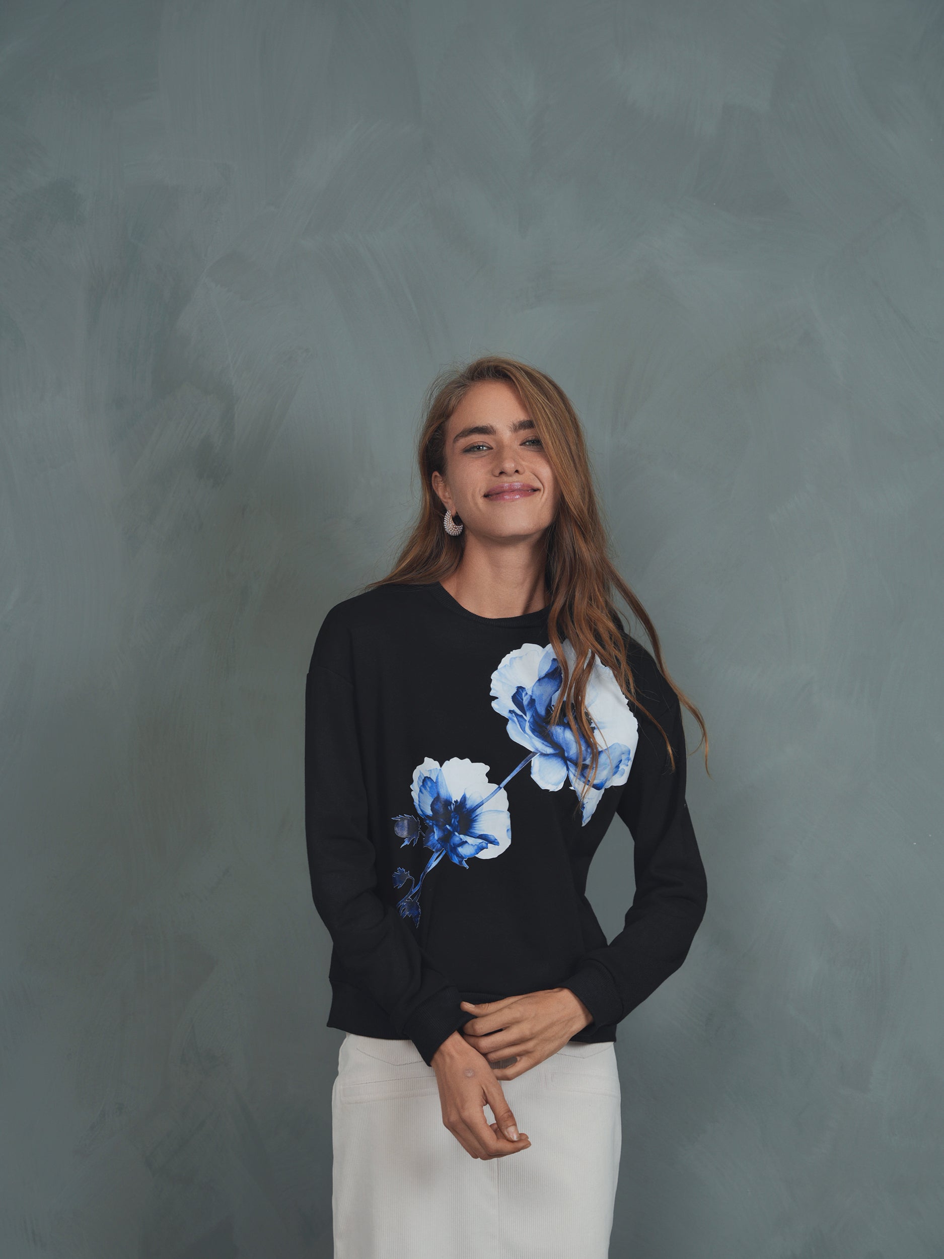 Watercolor Floral Sweatshirt