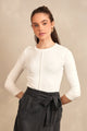 Wide Rib 3/4 Sleeve Tee