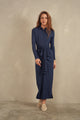 Soft Rib Ruched Collar Dress