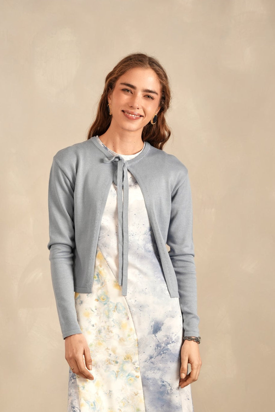 Knit Tie Cardigan
