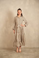 Belted Maxi Tiered Dress
