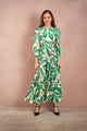 Zipper Front Tiered Maxi Dres