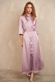 Satin Buttoned Down Dress