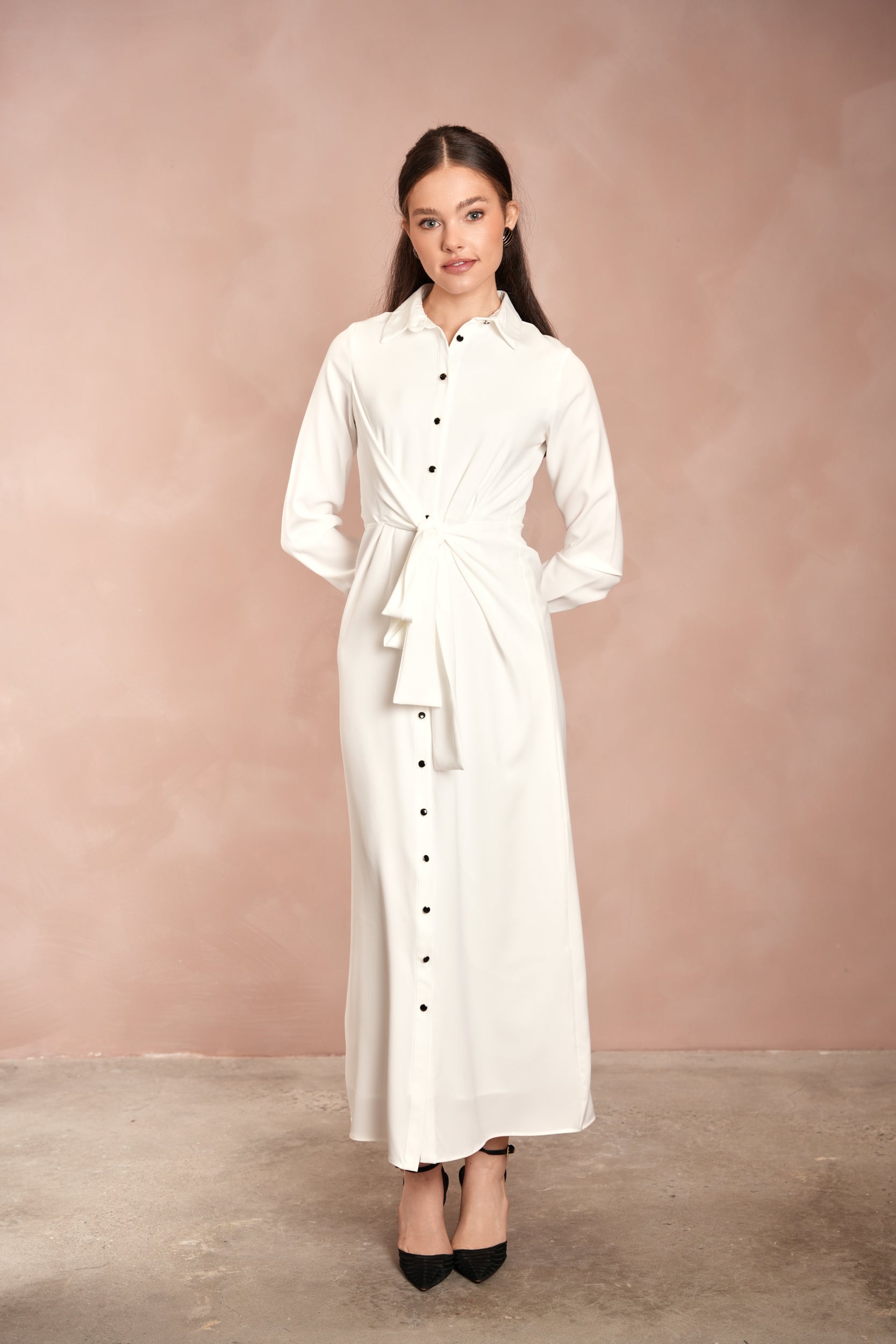 Tie Wrap Shirtdress