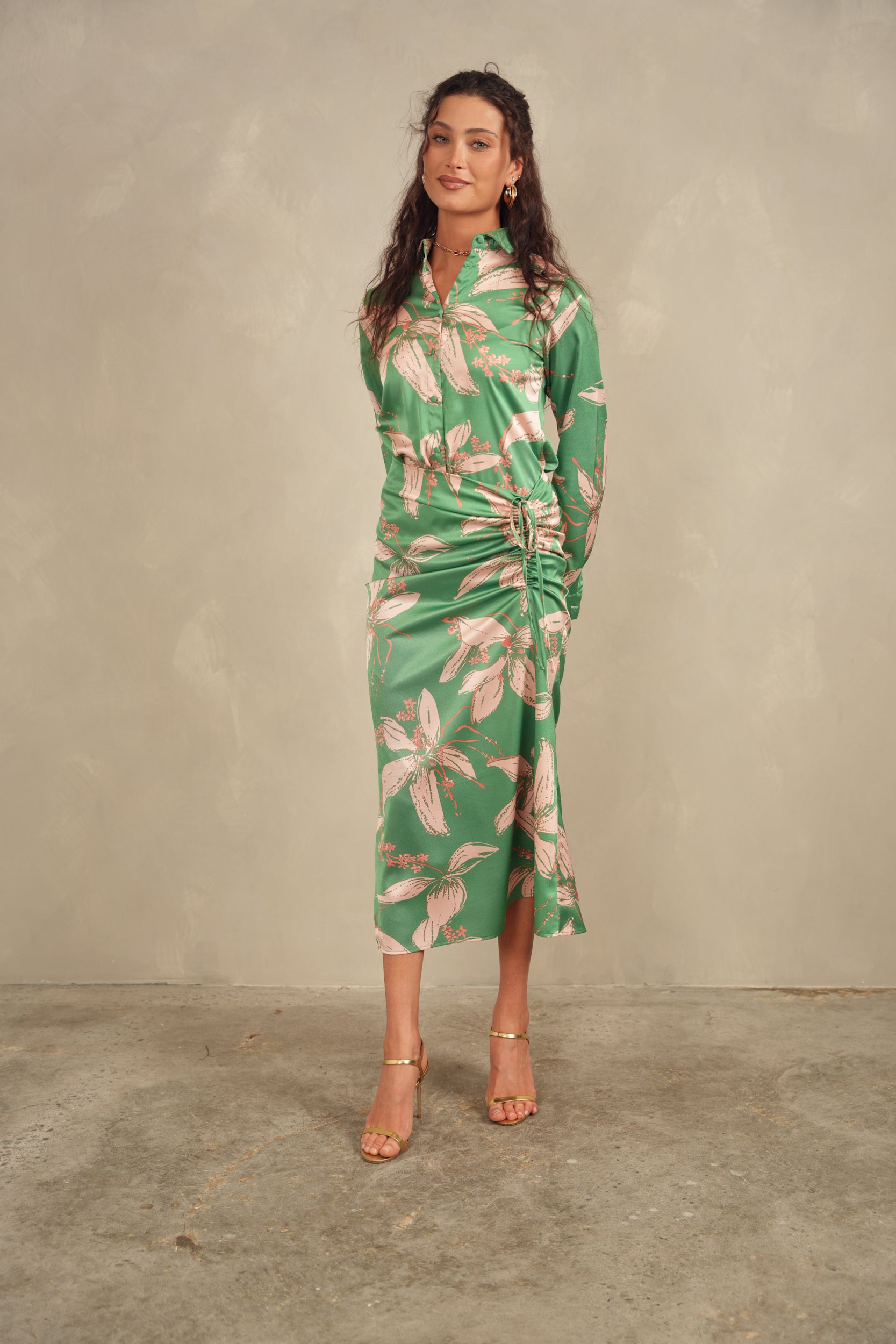 Side Ruched Skirt