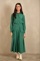 Pleated Skirt w/ Exposed Pockets
