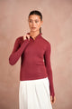 Soft Rib Zipper Tee