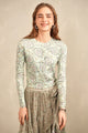 Print Knit Cardigan