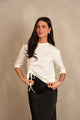 Boxy Tee With Ruching