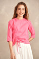 Boxy Tee With Ruching