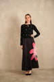 Pleated Maxi Floral Skirt